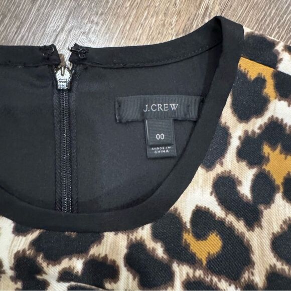 J. Crew A line Animal Print shift Dress - Picture 5 of 10
